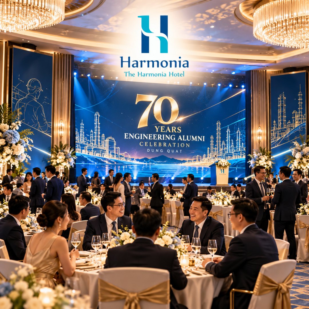 The Harmonia Hotel tổ chức Gala kỷ niệm 70 năm Đại học Bách khoa Hà Nội tại Dung Quất